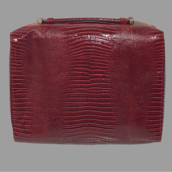 Estée Lauder‎ Retile Print Travel Case for Cosmetics, Lingerie; Red and Black - Picture 3 of 11